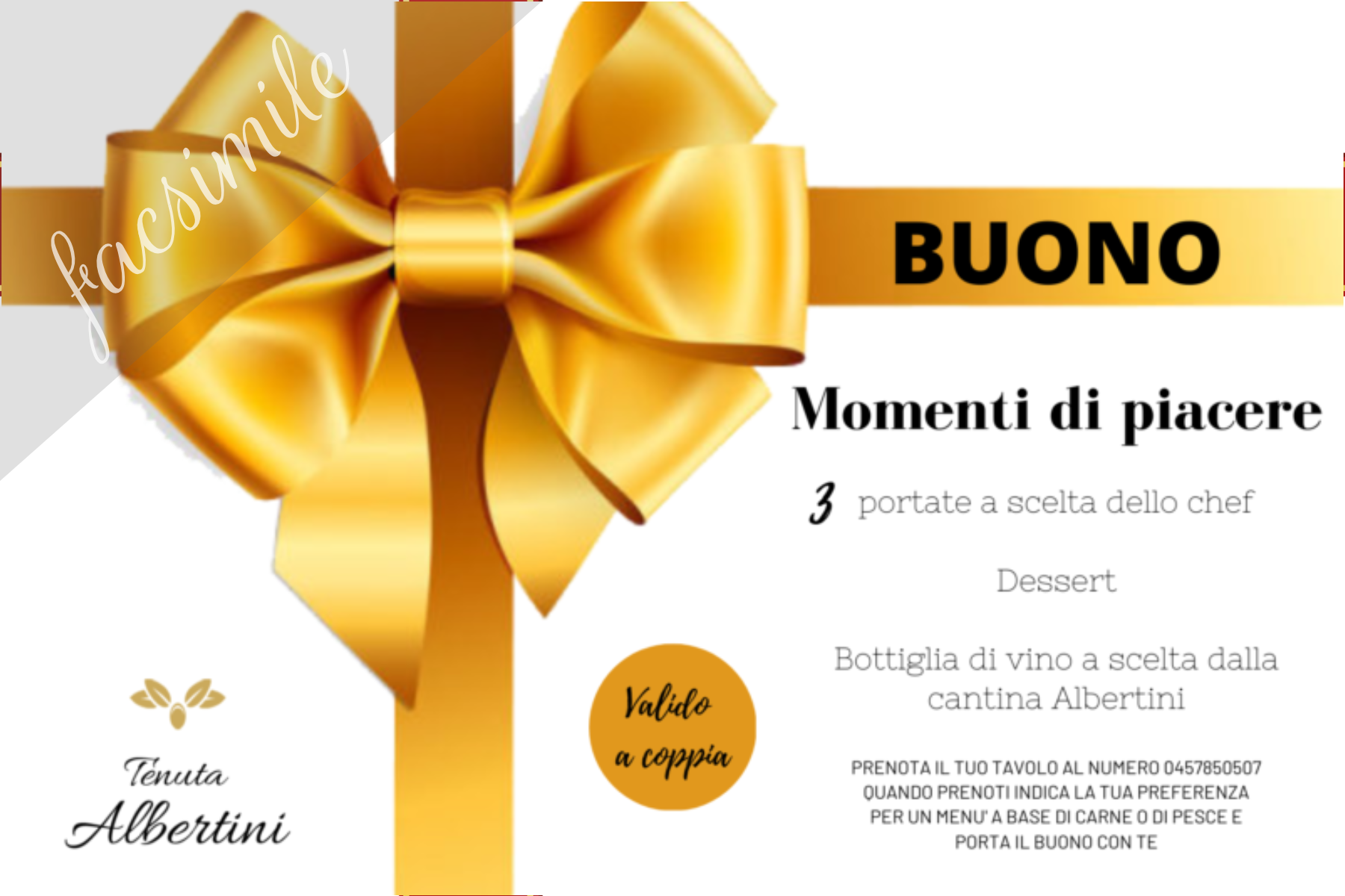 Buono regalo gold immagine